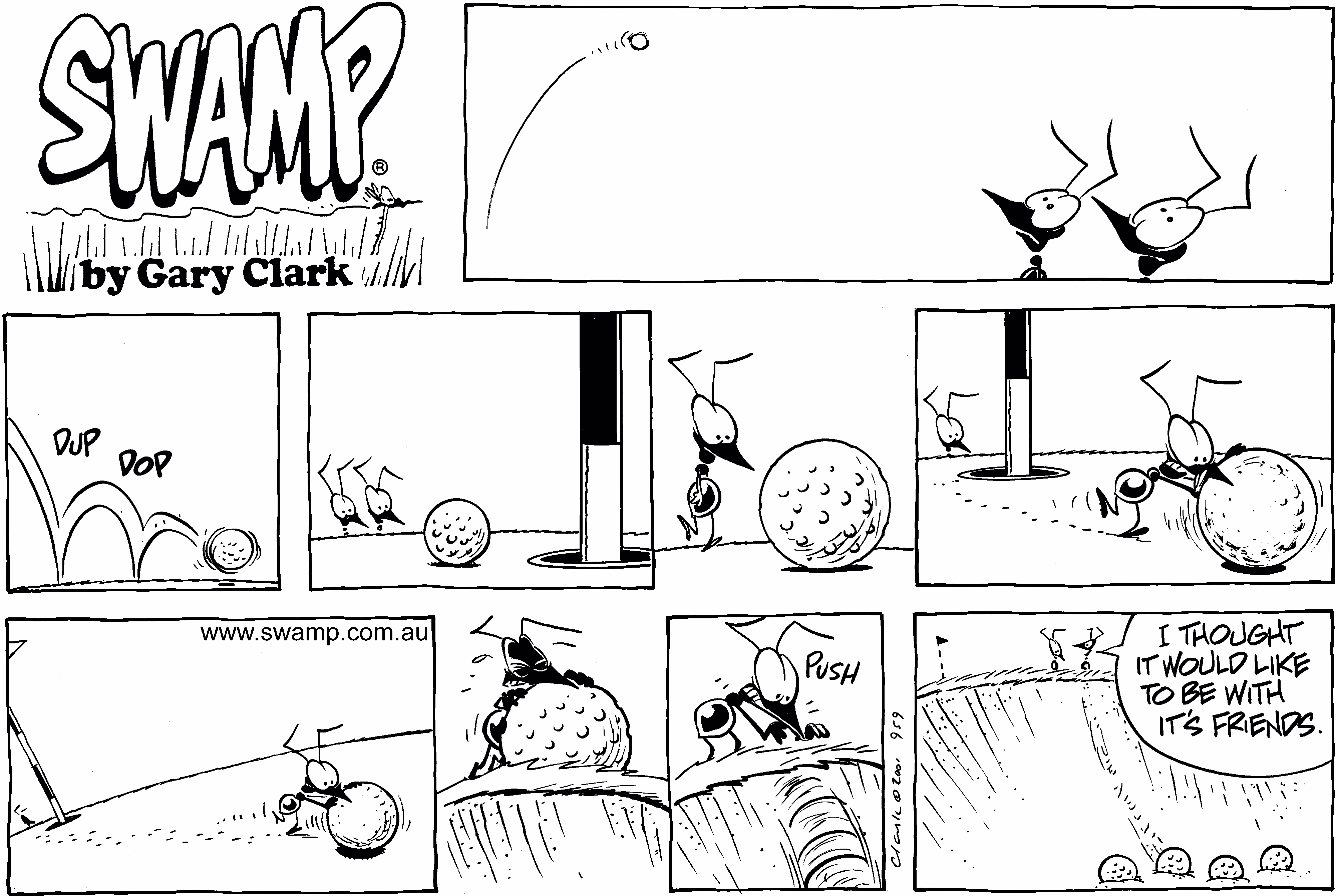 Putting Help Sunday Cartoon